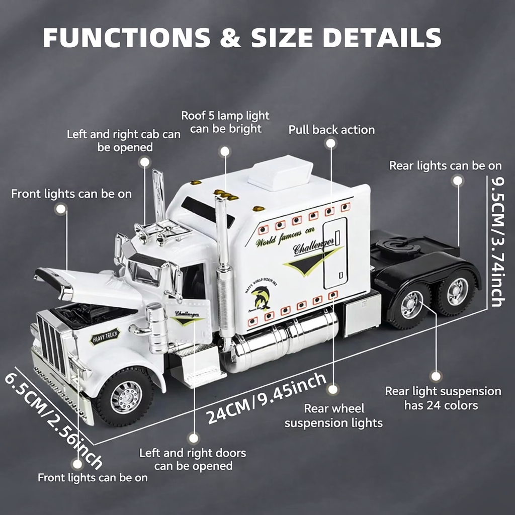 1:24 Scale Heavy Truck Model