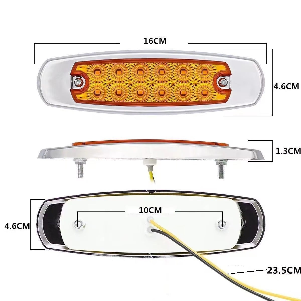 Truck, Trailer Universal Outline Light, 12-24 V